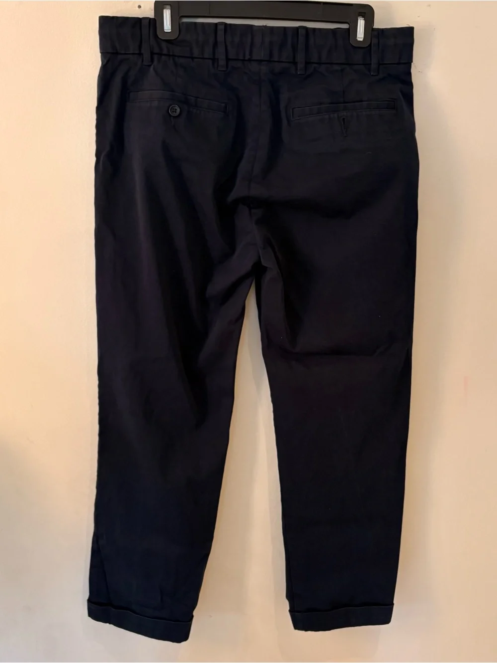 James Perse Dark Navy Pull On Drawstring Chino Pants Sz 2 (32 waist)